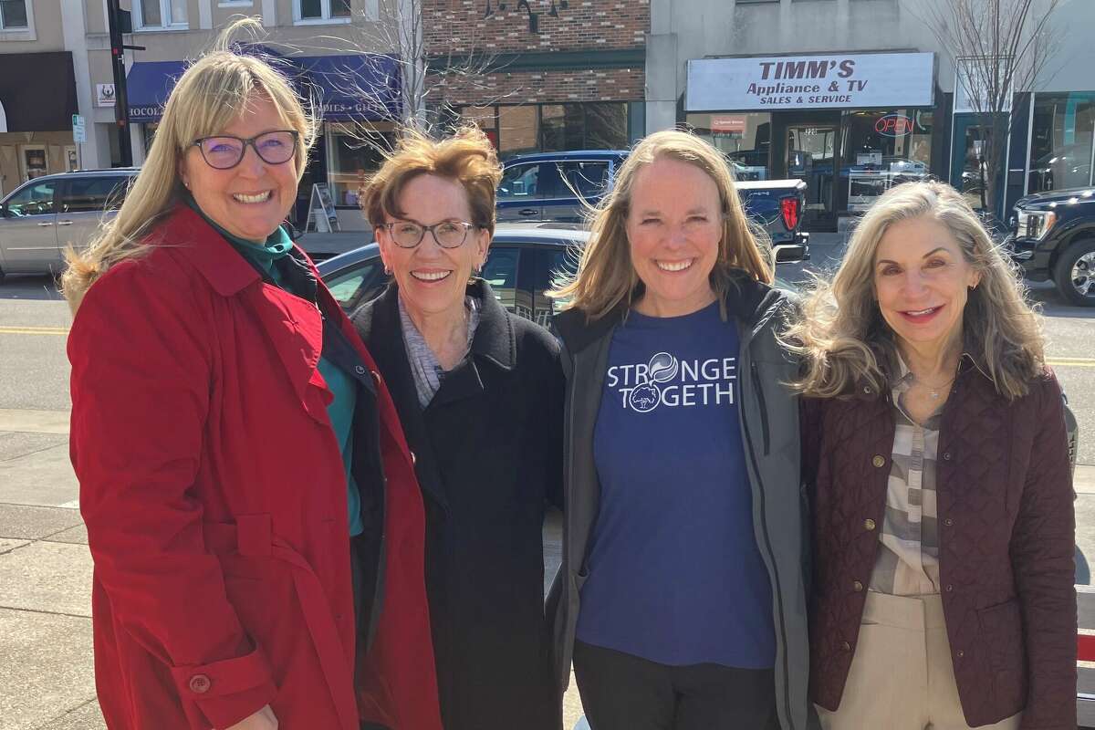 Penny Miller Nelson, Maureen Donker, Kathy Snyder, and Gail Hoffman speak about the City of Peace designation in Midland, MI.