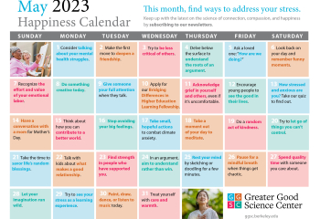 May 2023 Happiness Calendar
